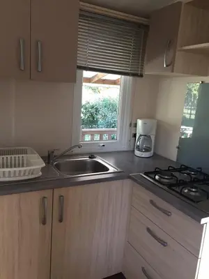 Cuisine ou kitchenette dans l'établissement Camping Via Romana