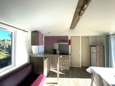 Cuisine ou kitchenette dans l'établissement Camping Dolce Vita