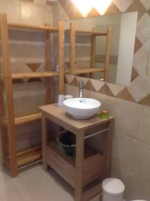 Salle de bains dans l'établissement Apartement Alba Oletta
