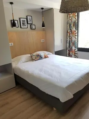 Un ou plusieurs lits dans un hébergement de l'établissement Hôtel de la Restonica
