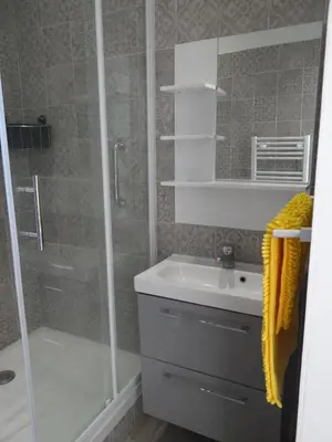 Salle de bains dans l'établissement Appartement Colonella
