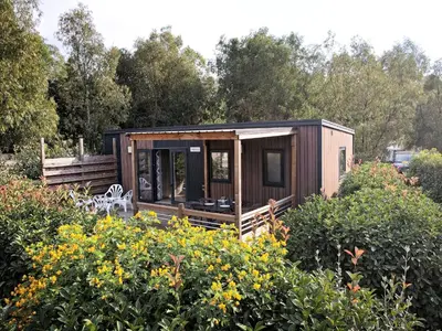 Jardin de l'établissement Camping Les Castors