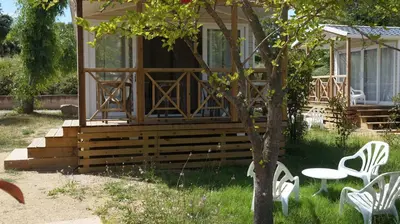 Jardin de l'établissement Camping Les Castors