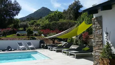 Vue générale sur la montagne ou vue sur la montagne depuis le B&B/chambre d'hôtes