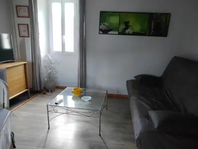 Coin salon dans l'établissement Maison Lisa Maria