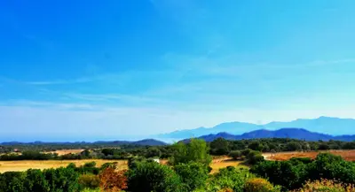 Paysage naturel près de la ferme