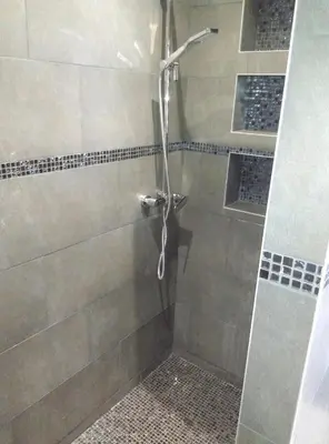 Salle de bains dans l'établissement Appartement charmant à Olmeta di Tuda avec piscine partagée