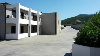 Vue générale sur la montagne ou vue sur la montagne depuis l'appartement