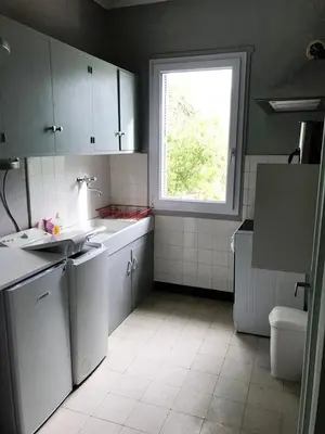 Cuisine ou kitchenette dans l'établissement Auberge Casa Mathea