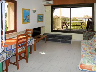 Coin salon dans l'établissement Apartment Résidence Posidonie by Interhome