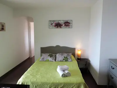 Un ou plusieurs lits dans un hébergement de l'établissement Apartment Fougère by Interhome