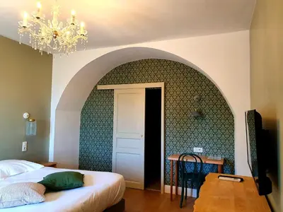 Un ou plusieurs lits dans un hébergement de l'établissement Hôtel U Frascone