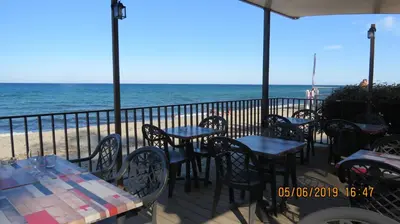 Vue générale sur la mer ou vue sur la mer prise depuis la villa