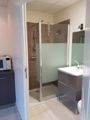 Salle de bains dans l'établissement Casa Inde Noi