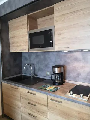 Cuisine ou kitchenette dans l'établissement Hotel Residence Lido Marana Bastia Furiani