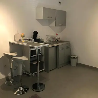 Cuisine ou kitchenette dans l'établissement Panate