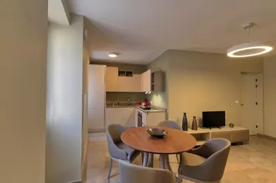 Cuisine ou kitchenette dans l'établissement Residence Pidrinella