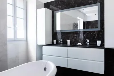 Salle de bains dans l'établissement Residence Pidrinella