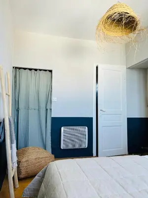 Un ou plusieurs lits dans un hébergement de l'établissement Villa Lutèce - Casadibastia - Vue mer