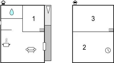 Plan de l'établissement 3 Bedroom Gorgeous Home In Cervione