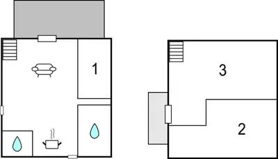 Plan de l'établissement 3 Bedroom Lovely Home In Cervione