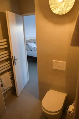 Salle de bains dans l'établissement Villa U Mulinu