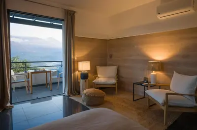 Coin salon dans l'établissement Hotel A Piattatella