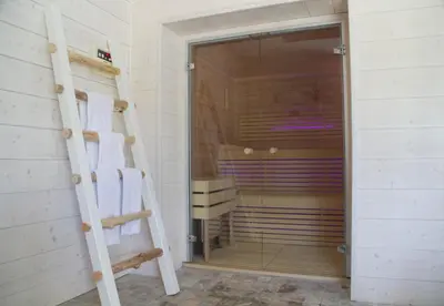 Salle de bains dans l'établissement Hotel A Piattatella