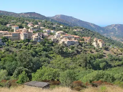 Paysage naturel près de le village vacances