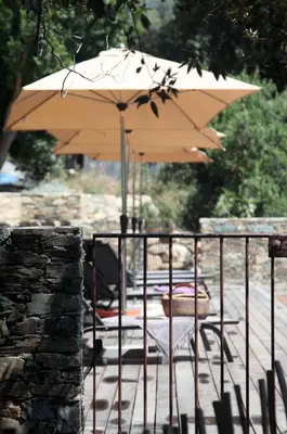 Balcon ou terrasse dans l'établissement Les Villas Verroust