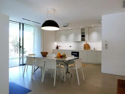 Cuisine ou kitchenette dans l'établissement Les Villas Verroust