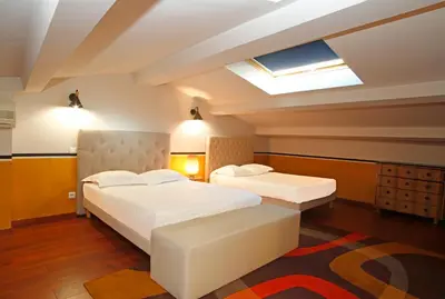 Un ou plusieurs lits dans un hébergement de l'établissement Appartement vue mer Christophe Colomb 140m2