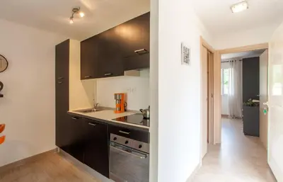 Cuisine ou kitchenette dans l'établissement Mare di Sole, St-Florent