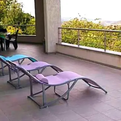Maison confortable avec vue sur la mer et la montagne à Oletta.