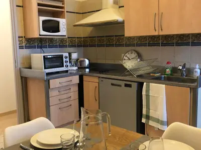 Cuisine ou kitchenette dans l'établissement Appartement Casella