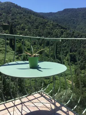 Vue générale sur la montagne ou vue sur la montagne depuis l'appartement