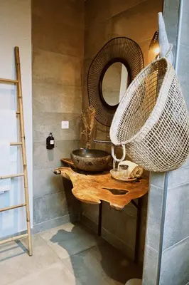 Salle de bains dans l'établissement Casa Legna
