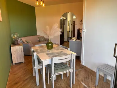Coin salon dans l'établissement Appartement n 79 Moriani plage