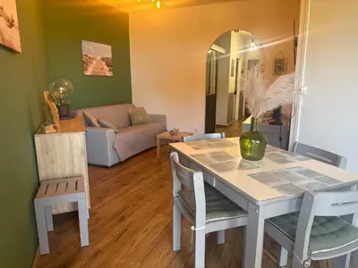 Coin salon dans l'établissement Appartement n 79 Moriani plage