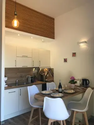 Cuisine ou kitchenette dans l'établissement A Funtana secca