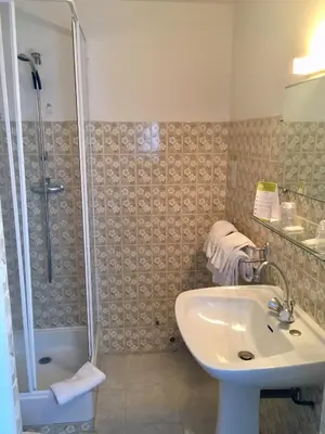 Salle de bains dans l'établissement L'Isula Rossa