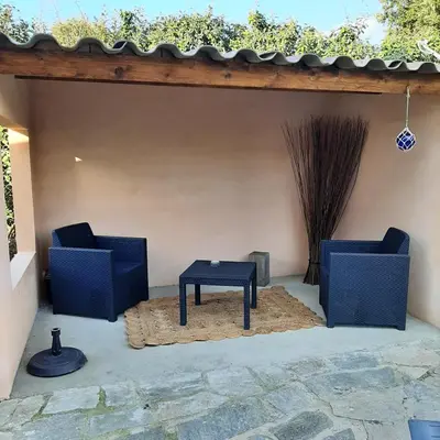 Coin salon dans l'établissement mini villa Marcel classée 3 étoiles