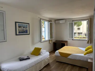 Un ou plusieurs lits dans un hébergement de l'établissement Hotel Bellevue