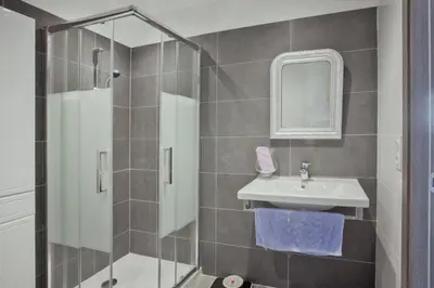 Salle de bains dans l'établissement Casa San Ghjisé