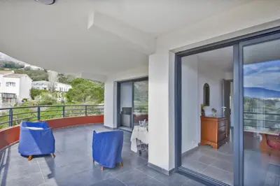 Balcon ou terrasse dans l'établissement Casa San Ghjisé