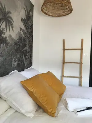 Un ou plusieurs lits dans un hébergement de l'établissement Appartement Casalea - Casadibastia - Bastia centre