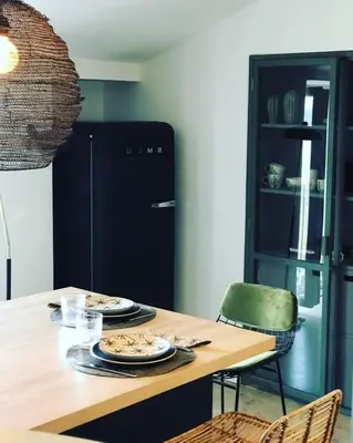Cuisine ou kitchenette dans l'établissement Appartement Casalea - Casadibastia - Bastia centre
