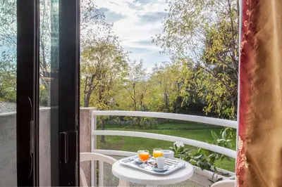 Balcon ou terrasse dans l'établissement Chez Walter