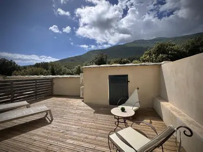 Vue générale sur la montagne ou vue sur la montagne depuis le B&B/chambre d'hôtes