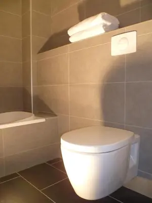 Salle de bains dans l'établissement Orizonte